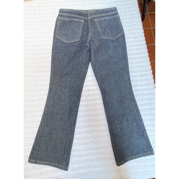 Fcuk Jeans Women's Distressed Denim Bootcut Jeans Low-Rise Size 2 Blue Stretch - Picture 8 of 8